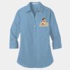 Ladies 3/4 Sleeve Carefree Poplin Shirt Thumbnail