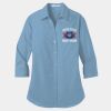 Ladies 3/4 Sleeve Carefree Poplin Shirt Thumbnail