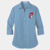 Ladies 3/4 Sleeve Carefree Poplin Shirt Thumbnail