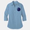 Ladies 3/4 Sleeve Carefree Poplin Shirt Thumbnail