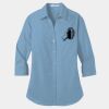 Ladies 3/4 Sleeve Carefree Poplin Shirt Thumbnail