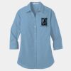 Ladies 3/4 Sleeve Carefree Poplin Shirt Thumbnail