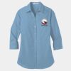 Ladies 3/4 Sleeve Carefree Poplin Shirt Thumbnail