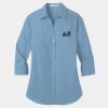 Ladies 3/4 Sleeve Carefree Poplin Shirt Thumbnail