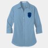 Ladies 3/4 Sleeve Carefree Poplin Shirt Thumbnail