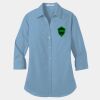 Ladies 3/4 Sleeve Carefree Poplin Shirt Thumbnail