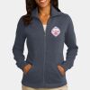 Ladies Slub Fleece Full Zip Jacket Thumbnail