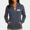 Ladies Slub Fleece Full Zip Jacket Thumbnail