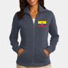 Ladies Slub Fleece Full Zip Jacket Thumbnail