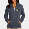 Ladies Slub Fleece Full Zip Jacket Thumbnail