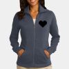 Ladies Slub Fleece Full Zip Jacket Thumbnail