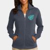 Ladies Slub Fleece Full Zip Jacket Thumbnail