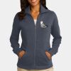 Ladies Slub Fleece Full Zip Jacket Thumbnail